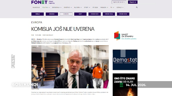 Vesti u 60 sekundi